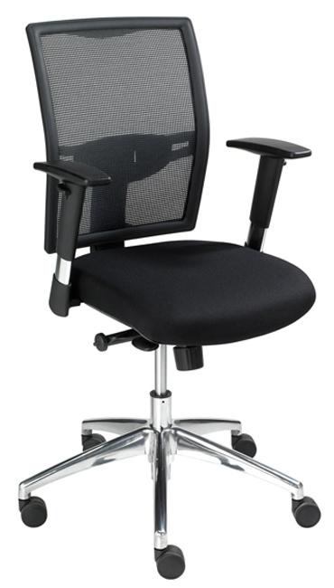 Bureaustoel Pro01 (Air01) met arml. zwart - Image 2