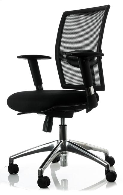Bureaustoel Pro01 (Air01) met arml. zwart - Image 4