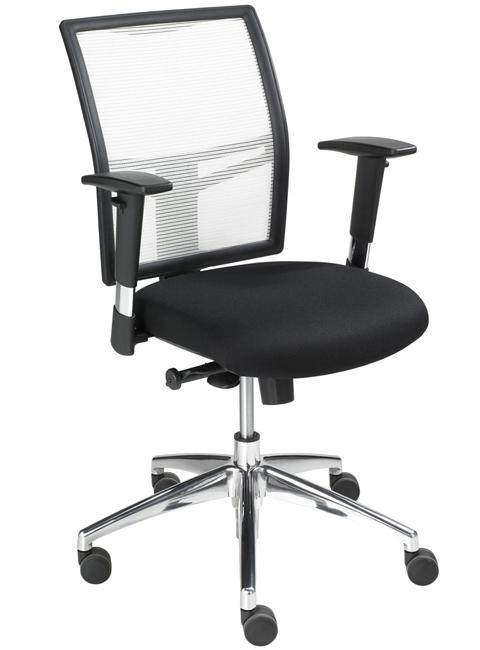 Bureaustoel Pro01 (Air01) WIT-ZWART - Image 1