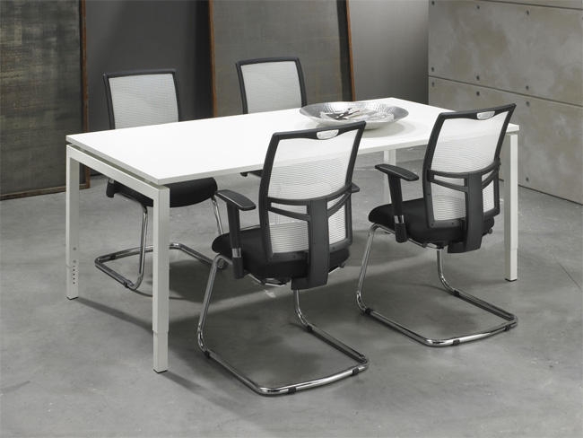Bureautafel Q-bic White 180cm, 90cm diep - Image 1