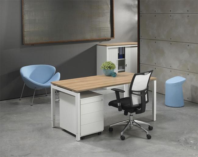 Bureautafel Q-bic White 80x80cm - Image 2