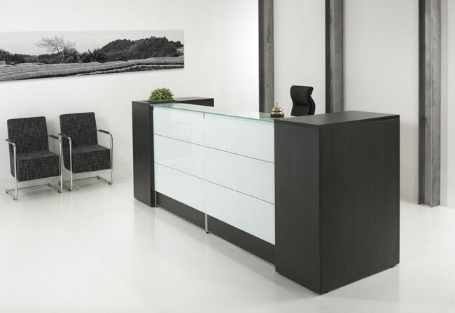 Receptie opstelling- balie Manage-it 288cm Donker eiken