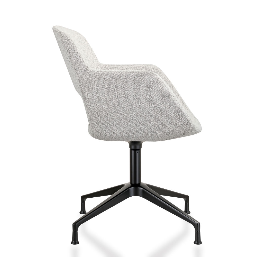 Vergaderstoel in bouclé stoffering - Image 15