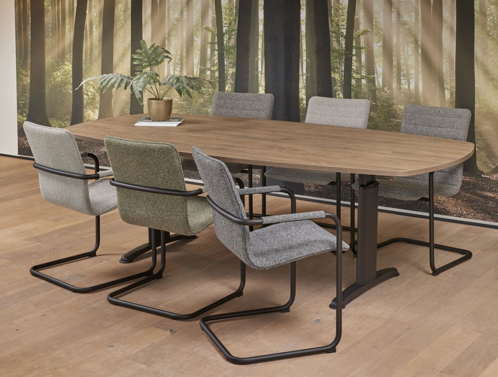Vergadertafel "Work" 240x120cm Deens ovaal - Image 1