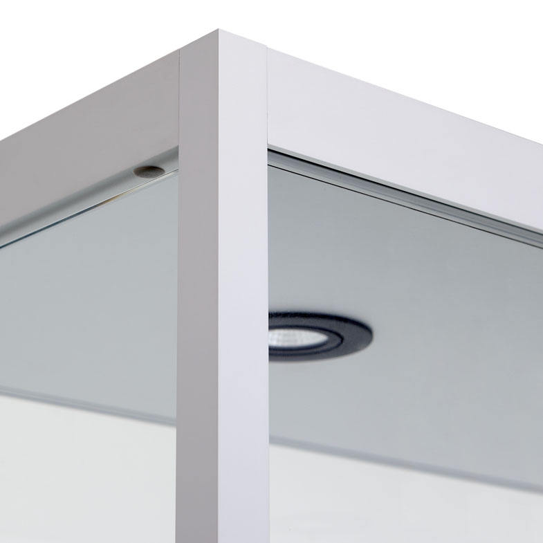 Vitrinekast 198,4x100x40cm haaks profiel - Image 7